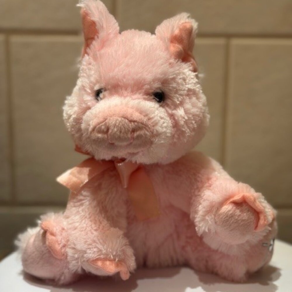 Russ Berrie  2006 Shining Stars Pink Plush Stuffy Toy 10"
